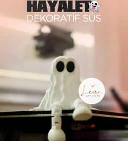 Resim Lena Gift Store Oturan Hayalet Hareketli Figür - Oto Aksesuarı - Araç Süsü (Çift Taraflı Bantlı) 