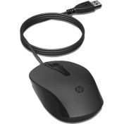 Resim HP 150 Siyah Kablolu Optik Kablolu Mouse 1600 DPI Optik Sensörlü 240J6AA 