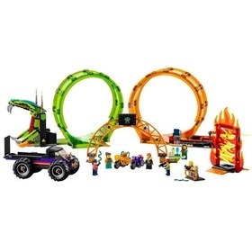 Resim LEGO City 60339 - Çift Çemberli Gösteri Arenası, 598 Parça 