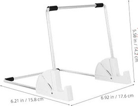 Resim STOBOK Boyama Çizim Tahtası Standı Tablet Standı Tablet Şövale Çizim Tableti Standı Beyaz Kauçuk 