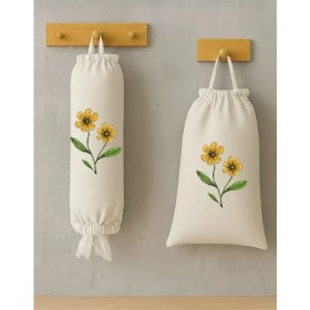 Resim Ekmeklik ve Poşetlik 2 Li Set Bez Çanta 