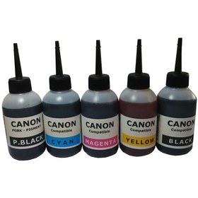 Resim Canon Mx725 Mx920 Mx925 Uyumlu Kolay Dolan Kartuş+5x100ml Mürekkep 5 Renk Dolu 
