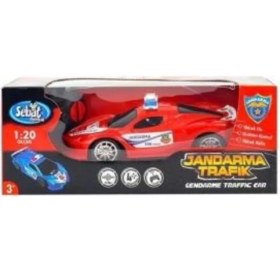 Resim Matmel Jandarma Trafik Aracı Oyuncak Araç Pilli Tam Fonksiyonlu Kırmızı Renk 