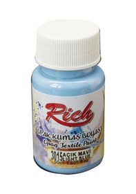 Resim Rich Akrilik Kumaş Boyası 3015 Açık Mavi 50 Cc. 