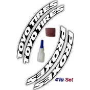 Resim Toyo Tires & Proxes Otomobil Motosiklet 3d Araç Lastik Jant Yazı 
