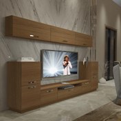 Resim Decoraktiv Trendstyle 9 Mdf Tv Ünitesi Tv Sehpası - Naturel Ceviz 