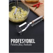 Resim MBB ETİCARET Patates Ezici 304 Paslanmaz Çelik Havuç Muz Avokado Ezici 
