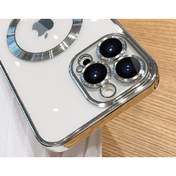 Resim Israh Apple Iphone 14 Için Uyumlu Kılıf Kamera Lens Korumalı Magsafe Şarj Renkli Yumuşak Demre Kapak 