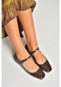 Resim Fox Shoes S726252508 Kadın Babet - Kahverengi Rugan 