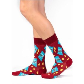 Resim Ozzy Socks 6'lı Organik Pamuklu Dikişsiz Erkek Çok Renkli Desenli Çorap (448387656) Yeşil 