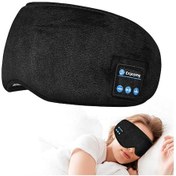 Resim Uyku Maskesi Gözler İçin Uyku Maskesi Göz Kapağı Uyku İçin Bluetooth Kafa Bandı Yumuşak Elastik Rahat Kablosuz Müzik Kulaklık 