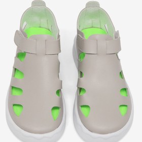 Resim Tonny Black Çocuk Unisex Gri Hafif Tabanlı Rahat Cırtlı Sandalet 