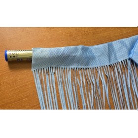 Resim Düz İp Mavi Rustik En 100 Cm Boy 210 Cm Hazır İp Perde Mavi 