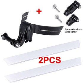 Resim Süper Set-motosiklet Kask Çene Gopro Hero Için Montaj Tutucu Standı 7 8 9 10 Yi Djı Eylem Kamera Aksesuarları İçin Siyah Tam Yüz Tutucu 