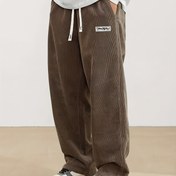 Resim 1 Adet Erkek Düz Paça Pantolon - Siyah Günlük ve Resmi Etkinlikler İçin Elastik Bel Lastiği, Orta Bel Geniş Kesim, Kolay Bakım Yıkanabilir, Çok Amaçlı Giysi, Kabartmalı Doku, Dayanıklı Yapı, Rahat Alt Kısımlar, Ofis Giyimi 