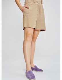 Resim Valmenti Prunella Kadın Lila Süet Hakiki Deri Loafer Ayakkabı 902 6765 Bn Ayk Y23 Lila 