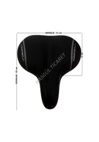 Resim Hsgl Bisiklet Yumuşak Konforlu Sele Selle Elastomer Yaylı Mavi - Beyaz 