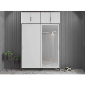 Resim Panama Sürgülü Yüklüklü Portmanto Vestiyer Ayakkabılık Fb 140cm 