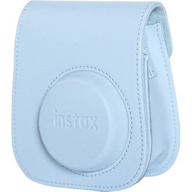 Resim Fujifilm Instax Mini 12 Fotoğraf Makinesi + 20'li Film + Çerçeve + Deri Kılıf Seti Mavi 