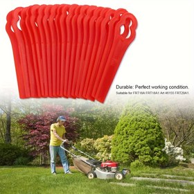 Resim Ağır Hizmet Red Plastik Çim Biçme Bıçağı, Manuel Bahçe Budama Değişim Parçası, Dayanıklı Çim Traktörü Aksesuarı, Dış Mekan Bahçe Aletleri için 