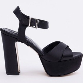 Resim Derinet Bilekten Bantlı Platformlu Kadın Topuklu Ayakkabı 