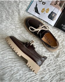 Resim TakıDolabı %100 Hakiki Deri Bağcıklı Kadın Makosen Ayakkabı – Rahat ve Şık Günlük Ayakkabı 