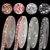 Resim Ducrystal Kendinden Yapışkanlı Reçine Taş Süslemesi Glitter Yapay Kristal Taş Şeridi DIY Ayakkabılar, Çantalar, Elbiseler Dekorasyonu Için 