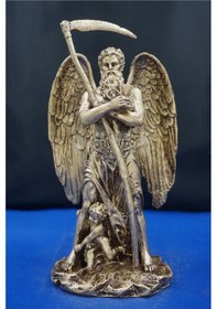 Resim Kronos Heykel Biblo Tasarım 26 Cm Mitolojik Obje, Hediyelik Ve Ev Dekor Ürünü Altın 