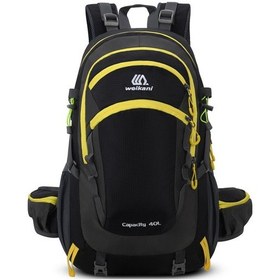 Resim Weikani-yürüyüş Sırt Çantası 40l Su Geçirmez Açık Seyahat Sırt,siyah Siyah 