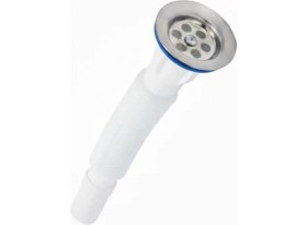 Resim Tanfleks Lüks Uzun Sifon-Beyaz(32 mm Çıkışlı) 