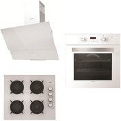 Resim Vinola Set 044-b Beyaz Ankastre Set 