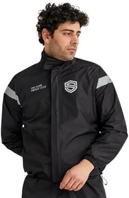 Resim Scudo Peru Siyah Üst Motosiklet Yağmurluğu 