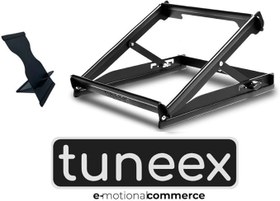 Resim 2'li Set - 5 Kademeli Çelik Notebook Laptop Yükseltici Altlık & Telefon Tablet Tutucu Stand - 2 Ürün 