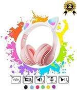 Resim Vooka Çocuk Bluetooth Kulaklık Kedi Kulaklık Pro 5.3 Akıllı Rgb Led Detaylı Bluetooth Kablosuz 
