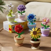 Resim Eternal Rose: Canlı Yapay Çiçek Bina Blokları Seti - Gerçekçi Gül Saksı, Dayanıklı ABS Malzeme, Masaüstü ve Ev Dekoru için Mükemmel, İdeal Sevgililer/Güzellik Hediyesi, Ev Dekoru Vurgusu | Canlı Masaüstü Gösterimi | Fonksiyonel Tasarım, Çiçek Süslemeleri 