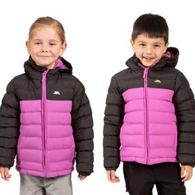 Resim Trespass Oskar - Kids Padded Unisex Çocuk Pembe Outdoor Ceketi 