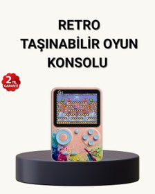 Resim 500 Klasik Oyunlu Retro Oyun Konsolu Taşınabilir Ve Tv Bağlantılı 