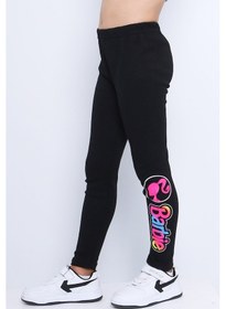 Resim Hçm Kız Çocuk Tayt Barbie Baskılı Cepsiz D13 Pembe 