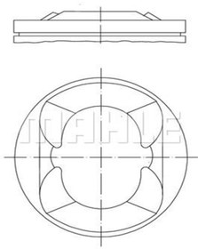 Resim Mahle 081pı00110000 Piston Segman (STD) P308-rcz-p208-c4 Iı Ds4-ds5 Ep6cdtx (1.6 THP 0628W4 (WA576213) 