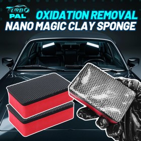 Resim TURBOPAL 2'li Paket Nano Sihir Kil Süpürgeleri, 3 Katmanlı Profesyonel Boya Temizleme Aracı (Nano Kili + Yastık Köpük + Kaymaz EVA) Çiziksiz Oksidasyon Giderimi, Detaylandırma ve Yüzey Onarımı İçin, Oto Bakım,Araç Bakımı,Çizilmeye Karşı Dayanıklı Tasarım,Profesyonel sınıf alet,Yüksek Performans Malzemesi,Premium Yapı,Detaylandırma Süngeri,Kil Bar Alternatifi,Araba Tutkunları,Otomobil Detaylandırıcılar 