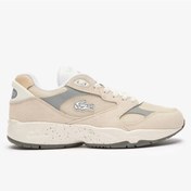 Resim Lacoste Sport Storm 96 Lo Vintage Leather Mens Sneaker Hakiki Deri Erkek Günlük Spor Ayakkabı Krem Krem 