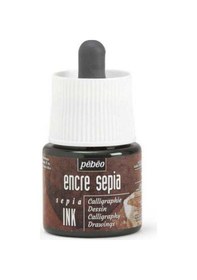 Resim Pebeo Akrilik Kaligrafi Desen Mürekkebi Sepia 45ml Kahverengi 