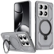 Resim Xiaomi 14t Pro Buzlu Magsafe Tutucu Telefon Kılıfı İçin Gri 