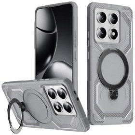Resim Xiaomi 14t Pro Buzlu Magsafe Tutucu Telefon Kılıfı İçin Gri 