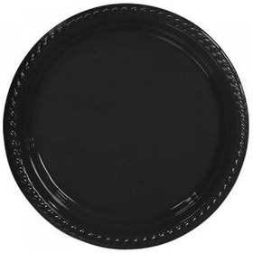 Resim 25 Adet Plastik Tabak Siyah 