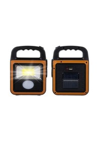 Resim Powermaster Hs-8020c Cob Led Solar 4 Kademeli Şarjlı El Işıldak Feneri - Usb Çıkışlı Powerbank Şeffaf 