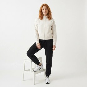 Resim Sportive Kaia Full-Zip Kadın Beyaz Günlük Stil Eşofman Üstü 26YK0001-KBYZ 