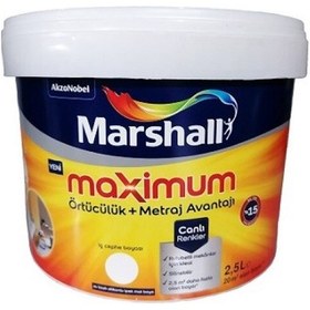 Resim Maximum Silikonlu Ipek Mat Bw Baz Iç Cephe Boyası 2,5 Lt 