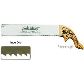 Resim Abay İnce Diş Zıvana El Testere 12 No - Ahşap Sap Tdrtr 