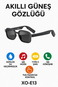 Resim qasul Akıllı Bluetooth Gözlük Ultra Hafif Suya Daynıklı HD Müzik ve Görüşme Destekli 